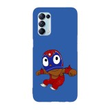 Husa compatibila cu Oppo A74 5G, Viceversa, model Rikochet Mucha Lucha, Silicon, TPU, Transparent, Carcasa