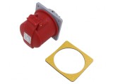 Conector Alimentare AC Trifazat Soclu Mamă Drept IP44 32A