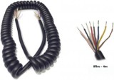 Cablu Electric Spiralat 8 Fire (7x0.75+1x1.0) Extensibil 4m