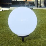 Lampă solară pentru grădină Sferică Lumină LED 50 cm cu Suport ascuţit, vidaXL