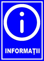 Placuta cu informatii foto