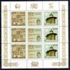 Romania 2008, LP 1809 d, Emisiune comuna Rusia - Romania, Monumente UNESCO, bloc de 6 + 3 vignete, MNH!, Aviatie, Nestampilat