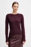Sandro Ferrone pulover de l&acirc;nă culoarea bordo, light, S9YBFNOCE