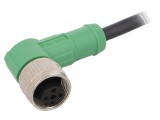 Cablu de conectare M12 PIN: 4 &icirc;n unghi 1,5m 250VAC 4A