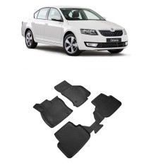 Set covorase auto din cauciuc tip tavita SKODA Octavia III ( 2012 -2020))