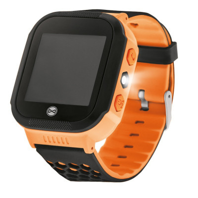 Ceas Smartwatch Forever Kids KW-200 Find Me, Localizare GPS / LBS, Portocaliu foto