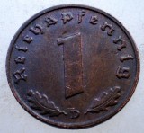 2.590 GERMANIA WWII 1 REICHSPFENNIG 1939 D, Europa, Bronz