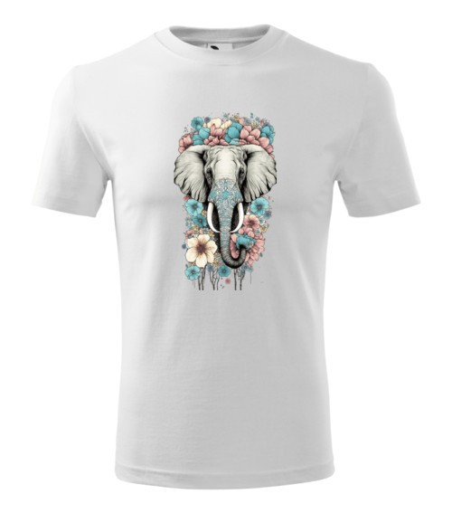 Tricou Personalizat - Elefant Floral Artistic