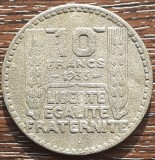 (M2585) MONEDA FRANTA - 10 FRANCS 1933, FALS DE EPOCA (NU ESTE DIN ARGINT), Europa