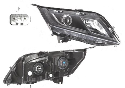 Far Honda Odyssey (Rl5), 06.2010-, fata, Dreapta, 2018-, cu LED daytime running light; Tip= USA; H11+HB3; manual; omologare: SAE; foto
