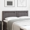 VidaXL Tăblie de pat design simplu gri 140 cm piele ecologică