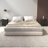 Gossi noptiere, 2 buc., negru, 36x30x45 cm, lemn masiv de pin