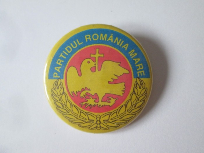 Insigna Partidul Romania Mare anii 90