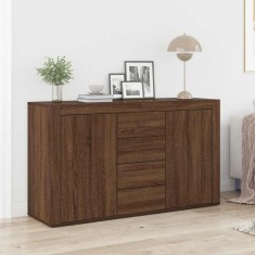 Bufet cu sertar Stejar brun 120 x 36 x 69 cm Lemn compozit