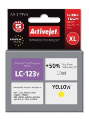 Cartus compatibil lc123 yellow pentru brother premium activejet garantie 5 ani foto