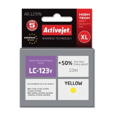 Cartus compatibil lc123 yellow pentru brother premium activejet garantie 5 ani