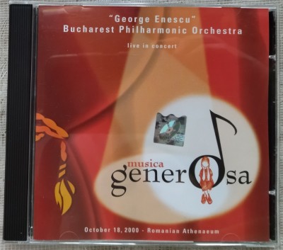 CD ORIGINAL: GEORGE ENESCU BUCHAREST PHILHARMONIC ORCHESTRA LIVE IN CONCERT 2000 foto