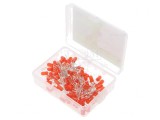 Set 100 LED-uri 5mm Roșii 1.8-2.4V 20mA &icirc;n Cutie Plastic, Optosupply