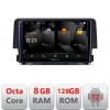 Navigatie Honda Civic 2016-2020 Android Octa Core Qualcomm 2K Qled 8+128 DTS DSP 360 4G Optical CarStore Technology