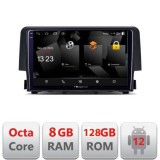 Navigatie Honda Civic 2016-2020 Android Octa Core Qualcomm 2K Qled 8+128 DTS DSP 360 4G Optical CarStore Technology
