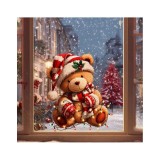 Cumpara ieftin Sticker/Autocolant Craciun Ursuler 26x30cm - 548511