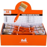 Evotools 677223 - Set 35 pensule drepte 20 40 50 60 70 mm maner plastic