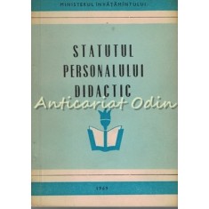 Statutul Personalului Didactic