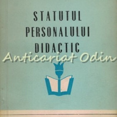 Statutul Personalului Didactic