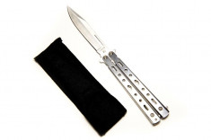 Briceag fluture, Balisong, Cutit, otel, 22.5 cm foto