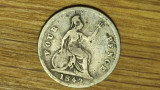 Anglia Marea Britanie -moneda argint 925 rara- 4 pence fourpence 1843 - Victoria, Europa
