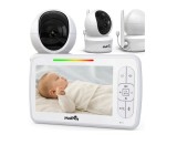 Camera rotativa pentru monitorizare bebelusi cu monitor VOX LCD 5&rdquo;, MalPlay 113784