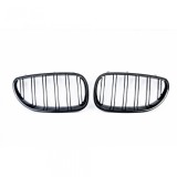 Cumpara ieftin Grile Centrale, Duble Pentru BMW Е90, Е91, 08-11 Facelift, Lucios, Negru