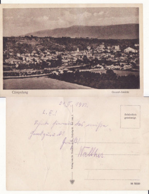 Campulung Muscel (Arges)-Vedere generala-militara WWI, WK1- rara foto