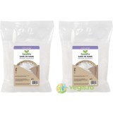 Pachet Sare de Mare Grunjoasa Neiodata 500g+500g