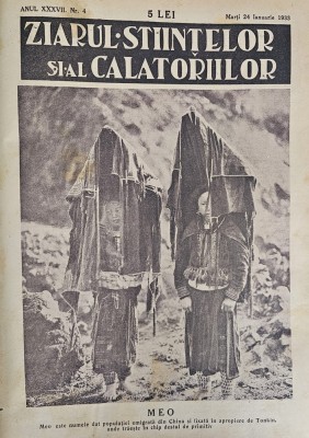 Colegat - 24 ianuarie 1933 - 1 mai 1934, Ziarul Stiințelor și al călătoriilor foto