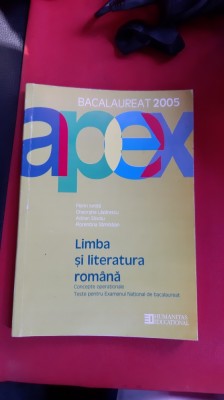 LIMBA SI LITERATURA ROMANA , CONCEPTE OPERATIONALE BACALAUREAT HUMANITAS foto