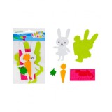 Set creativ pentru activitati senzoriale-Iepuras,Fetru,+3 ani