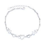 Cumpara ieftin Bratara din argint 925 pentru dama, JW1607, model inimioare, placata cu rodiu