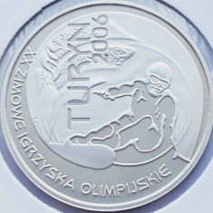 618 Polonia 10 zlote 2006 Olympic Winter Games - Turin 2006 km 555 UNC argint