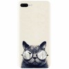 Husa silicon pentru Apple Iphone 8 Plus, Cool Cat Glasses