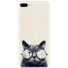 Husa silicon pentru Apple Iphone 7 Plus, Cool Cat Glasses