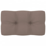 Pernă canapea din paleți, gri taupe, 70 x 40 x 12 cm