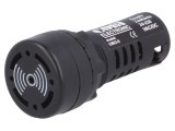 Semnalizator Acustic 22mm Negru IP54