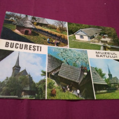 CARTE POSTALA --BUCURESTI- MUZEUL SATULUI CIRCULATA