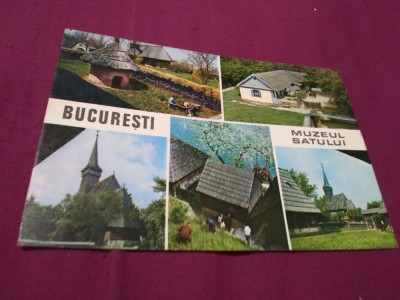 CARTE POSTALA --BUCURESTI- MUZEUL SATULUI CIRCULATA foto