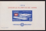 Ro-0132-Romania 1964-J.O.INSBRUCK 1964-colita 55 nedantelata in stare lux,MNH, Nestampilat