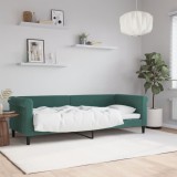 vidaXL Cadru de pat, verde &icirc;nchis, 80x200 cm, catifea
