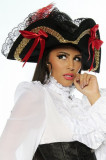Palarie de Pirat Erotica - Negru##