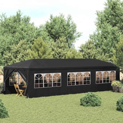vidaXL Cort pentru petrecere, 3 x 9 m, antracit foto