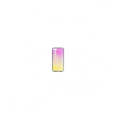 Husa Xiaomi Redmi 6A - Iberry Glass Roz/Galben foto